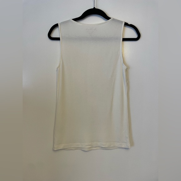 Chico's Ivory Embellished Tank Top - Picture 3 of 3